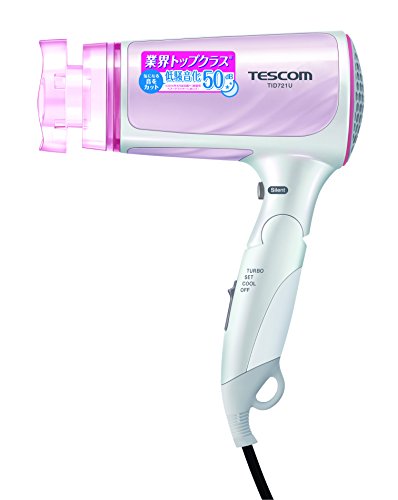 Tescom TID721U Silent Model Negative Ions Hair Dryer, Pink