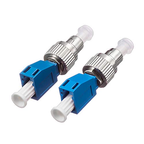 2-Pack Fiber Optic Adapter, Fc Male To Lc Female Hybrid Optical Fiber Convertor Connector Ftth Optical Equipment Compatible With Visual Fault Locator … #TOP1