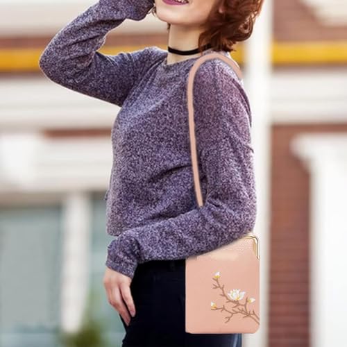 Women Sling Cross-Body Wallet with Mobile Cell Phone Holder, Crossbody Phone Leather Purse Cell Bags with Shoulder Rope2