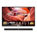 SYLVOX 43" 4K UHD Outdoor TV with Soundbar, Pool Pro 2.0 Series, IP55 Waterproof, 2000 Nits Brightness, Smart TV for Outdoor Use