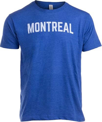 Montreal, Quebec City Pride Modern Fit T-Shirt for Men Women - (Royal,L)