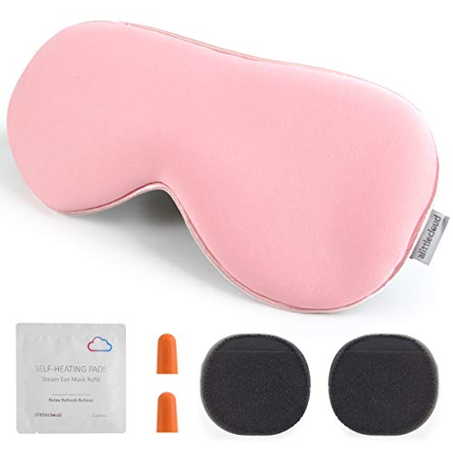 alittlecloud Sleep Mask,3D Contoured Eye Mask with Breathable Memory Foam for Travel/Naps/Shiftwork,Light Blockout