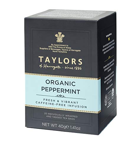 Taylors of Harrogate Organic Peppermint Herbal Tea, 20 Teabags