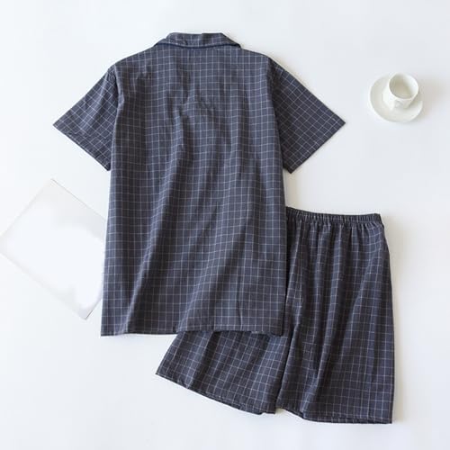 Pyjama quatre saisons homme anti-transpiration : ensemble doux boutonné