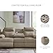 Signature Design by Ashley Yarrow Lane Classic Chenille Manual Pull Tab Reclining Sofa with Drop Down Table and USB Charging, Light Brown