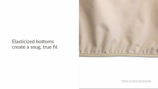 2D-PF74005 Bistro Set Cover With Level 4 UV Protection, 74-Inch x 44-Inch, Large, Khaki