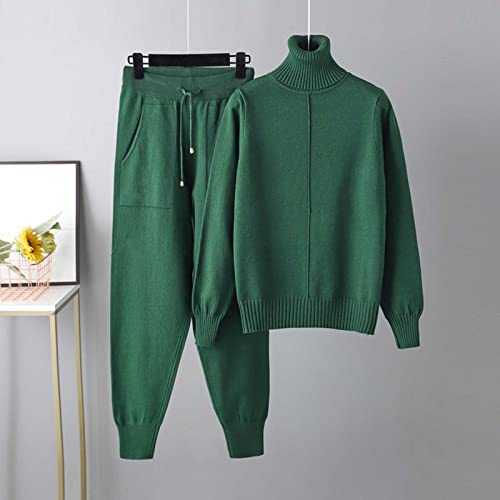 Duowei Business Pants Women Petite Women Autumn And Winter Fashion Temperament Loose Casual High Neck Snow Bib Womens Plus Size Green #TOP1