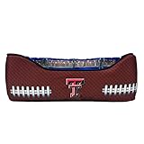 NCAA Texas Tech Red Raiders Stadium Dog Bed, Pet Pillow Bed for Dogs, Sporty Football Dog Bed and Lounge Cushion