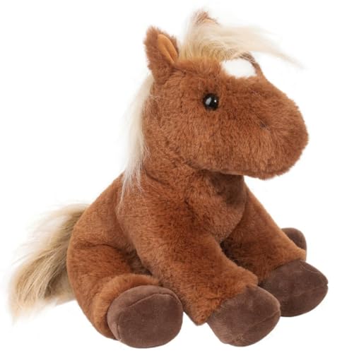 Peluche cheval Nellie souple 25,4 cm de Douglas doudou pour enfant