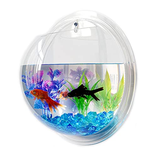 Mipcase Wall Fish Bowl, Hanging Fish Bowl Wall Mounted Fish Tank Wall Fish Tank Wall Fish Bubble #TOP4