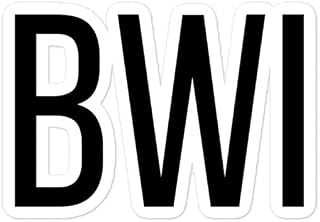 Dressed Up Mule BGR Stickers Window Decal for Water Bottles Laptops - Bangor Maine Airport Code ME Bubble Free Sticker Vinyl Car Decal