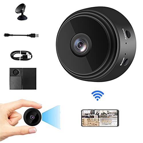 SUSIMOND -Trailer Hitch Monitoring Device, Wireless Magnetic Trailer Hitch Rear View Camera, Mini Wireless WiFi IP Camera HD 1080p, Wireless Bluetooth Magnetic Camera, Home Camera Monitoring (Black)