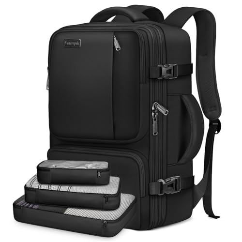 Vancropak Carry On Backpack with Packing Cubes