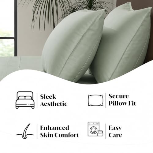 Image of |King Size Sheet Set | Organically Grown | Ultra Soft & Cooling |100% Viscose | 17 inch Deep Pocket [Willow]