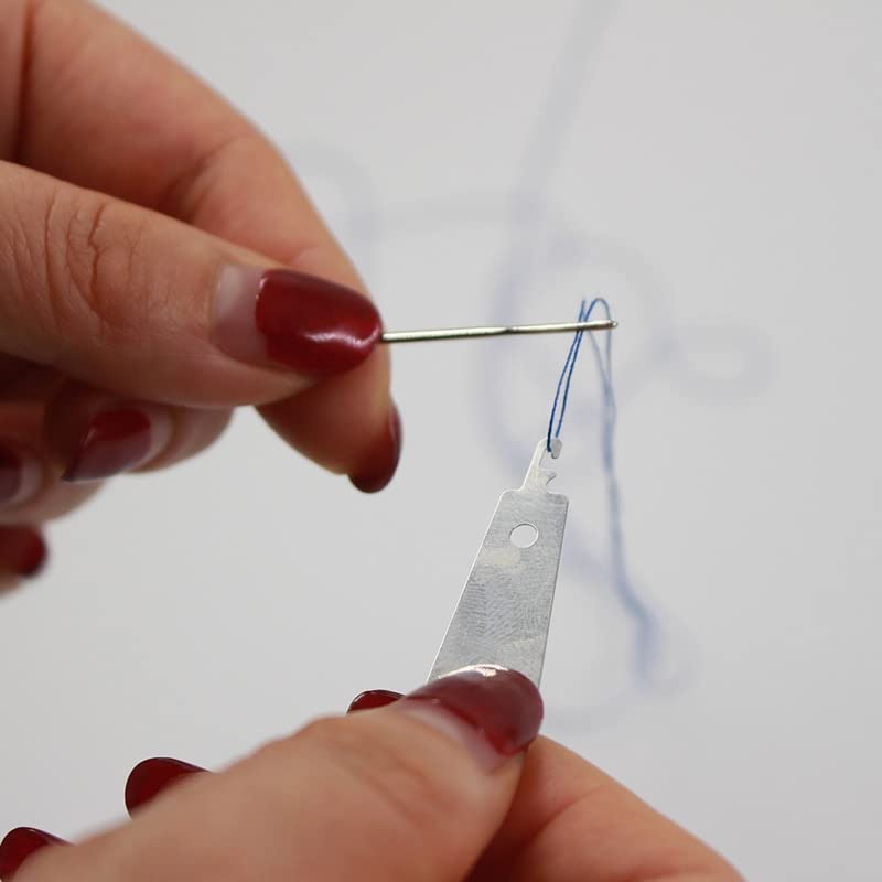 500pcs Sewing Needle Threader Cross Stitch Line Insertion Tool Sewing Stitching Threader Wire Automatic Needle Threader Tools