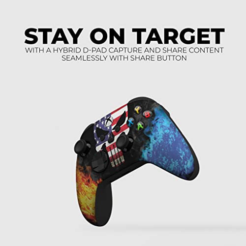 Dreamcontroller Original Xbox Wireless Controller Special Edition Customized Compatible With Xbox One S/X, Xbox Series X/S & Windows 10 Made With Advanced Hydrodip Print Technology(Not Just A Skin) #TOP4