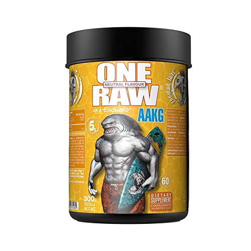 ZOOMAD LABS - One Raw AAKG, Polvos Pre Entreno, Complemento Pre Training, Suplemento Alimenticio para Deportistas, Rendimiento Deportivo, Sistema Inmunitario, Resistencia - 300 gr, Sabor Neutro Cover