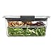 Rubbermaid Brilliance Food Storage Salad Container, Medium Deep, 4.7 Cup, Clear