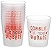 Amscan Thanksgiving Frosted Plastic Cups - 14 oz. | Multicolor | Pack of 8