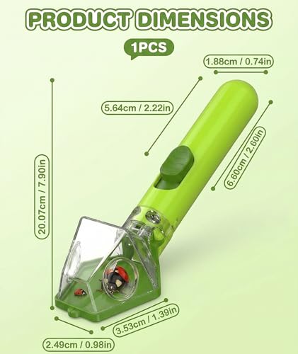 Image of Bug Catcher for Kids, Insect Trap with 6X Magnifying Glass, ABS Insect Catcher