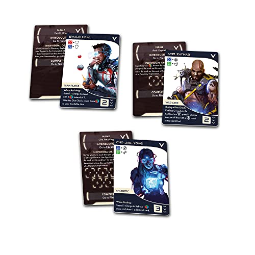ISS Vanguard Board Game Personnel Files Expansion | Cooperative Sci-Fi Strategy Game for Adults and Kids | Ages 14+ | 1-4 Players | Average Playtime 90-120 Minutes | Made by Awaken Realms