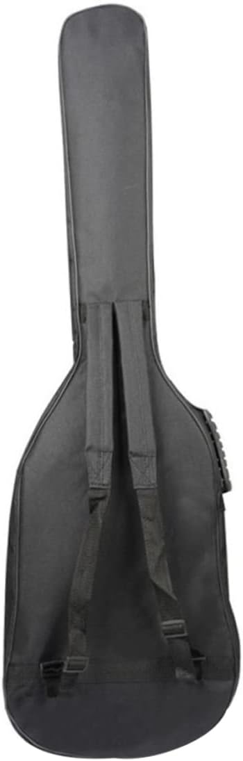 Electric Bass Guitar Bag, 5mm Padding Backpack Gig Bag Electric Bass Case Black Padded Soft Case with Adjustable Straps