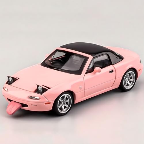 Image of Mazda Miata MX5 Toy Car 1 /32 Diecast Model Cars, Car Toys for Kids Age 4-7 Miata Gift for Boys Girls,Pull Back rc Sports car with Lighting & Sound (Pink)