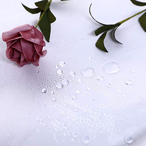 Image of Frosted Shower Curtain Liner 76 Inches Long, EVA Translucent Extra Long Shower Liner with 3 Strong Weighted Magnets, Heavy Duty, 72 x 76 Inch