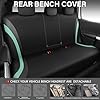 CAR PASS EVA Waterproof Car Seat Covers Full Set, Mint Seat Covers for Cars,Airbag Compatible,Universal Fit Sedans,Vans,SUVs,Trucks (Black and Mint) #3