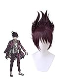 Cosplay Wig Danganronpa V3: Killing Harmony Momota Kaito Dark Purple Short Cosplay Wig Dangan Ronpa Synthetic Hair Party Costume Wigs