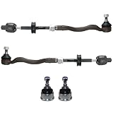 Bison Performance 4pc Forged Steel Front Steering Tie Rod Assemblies & Lower Outer Suspension Ball Joint Kit For BMW E36 318i 318is 318it 323i 323is 325i 325is 328i 328is Z3