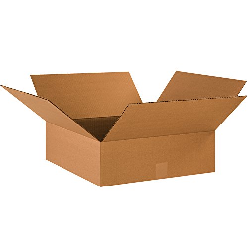 Image of TAPE LOGIC 18 x 18 x 6 Corrugated Cardboard Boxes, Flat 18 inchL x 18 inchW x 6 inchH, Pack of 20 | Shipping, Packaging, Moving, Storage Box for Home or Business, Strong Wholesale Bulk Boxes