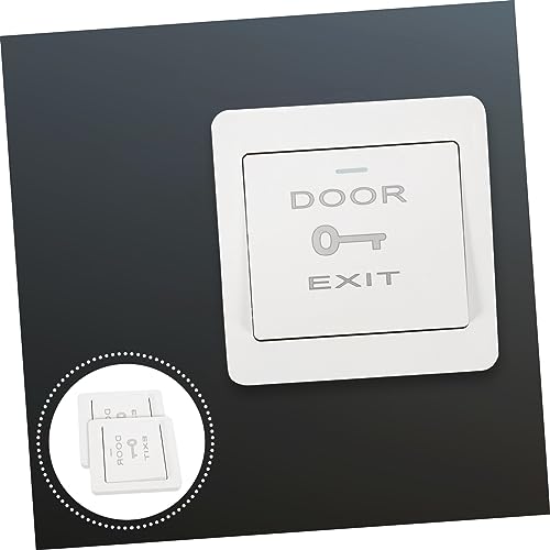 ULTECHNOVO 2 Pçs Botão De Campainha Interruptor Ao Ar Livre Anel De Campainha Placa De Parede De Seg