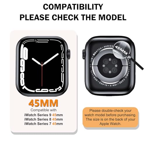 BOTOMALL Compatible with Apple Watch Bumper Case 45mm Series 9/8/7 - image 2