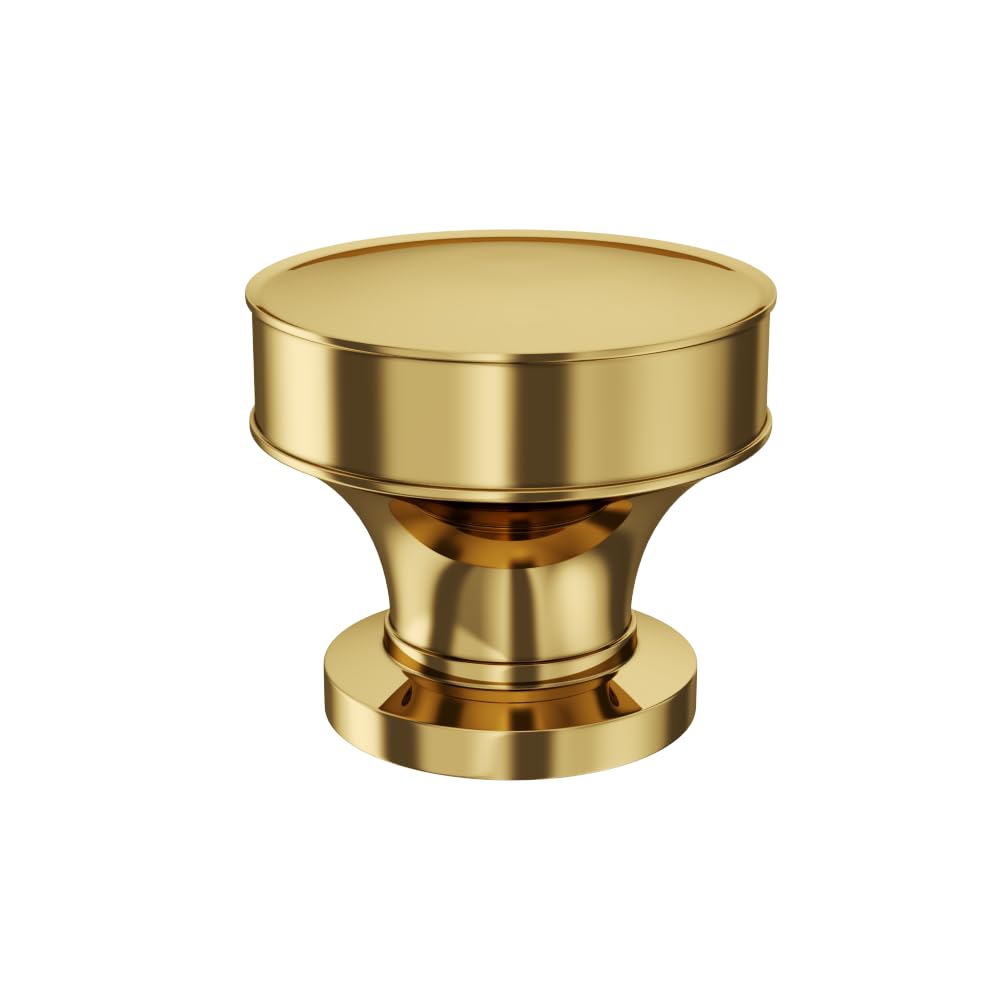 LAPO 3 Piece Knobs for Drawers – Stainless Steel Door Knobs, Modern Cabinet Pulls for Kitchen, Office, and Cupboards & Dressers (PVD Gold Finish)