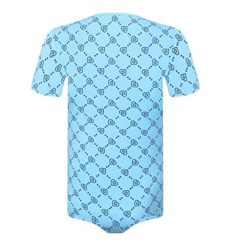 Mens Shapewear Short Sleeve Pajamas One Piece Romper Basic Onesie for Mens2