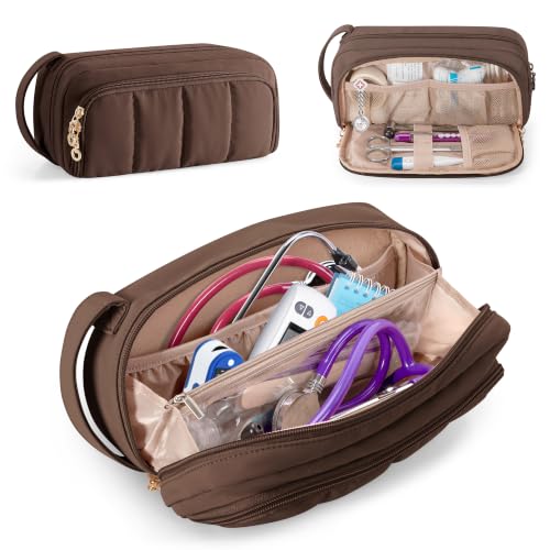 Image of Trunab Stethoscope Case Compatible with 3M Littmann /MDF /ADC, Chocolate