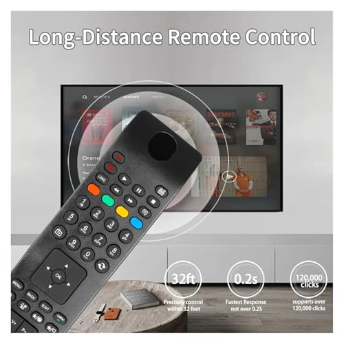 Télécommande RC4800 avec touches d'accès rapide pour Smart TV