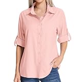 T-shirt de soleil à manches longues pour femme utilisant un tissu UPF 50 pour une protection maximale contre le soleil, réduit votre exposition aux rayons UVA et UVB nocifs.