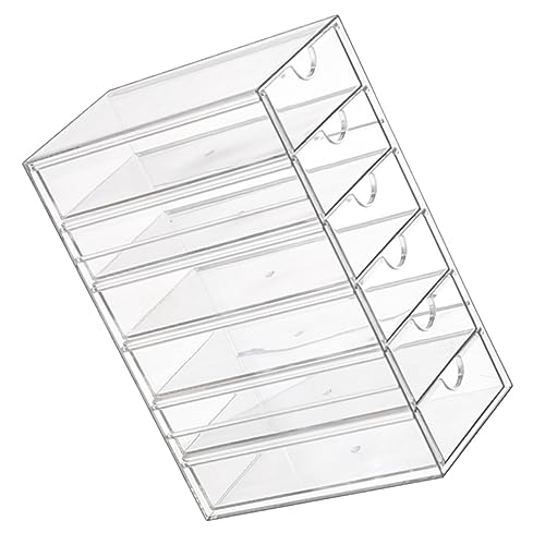 GALPADA Caja De Almacenamiento Del Cajón Arriba Contenedores De Almacenamiento Plegable Multi Portátil Unidad De Almacenamiento De Escritorio Partes Juguete Cuatro Transparent La Mascota