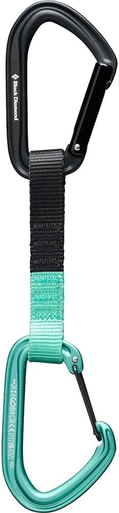 BLACK DIAMOND HotForge Hybrid Quickdraw | Keylock Top & Wiregate Bottom | Durable Dogbone | Sport & Trad Rock Climbing Draw