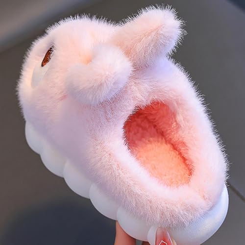 Baby Infant Plush Slippers Sole 𝐅oam Cute Bunny Ear House Shoes Toddler Indoor Warm Closed Toe Toddler Slippers Size 13