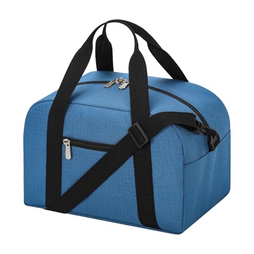 Image of Small Gym Bag Carry On Bag - 12 in Mini Duffle Bag Lightweight for Overnight Travel - Blue