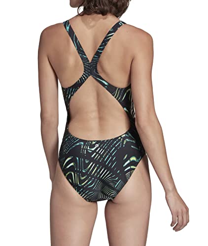 adidas Women's Souleaf Graphic 3 Stripes Swimsuit2