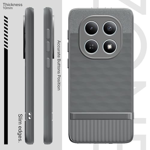 Image of Outlouders Back Cover for Redmi Note 15 5G | Full Camera Protection | TPU Soft Flexible Shockproof Bumper Case (Grey)
