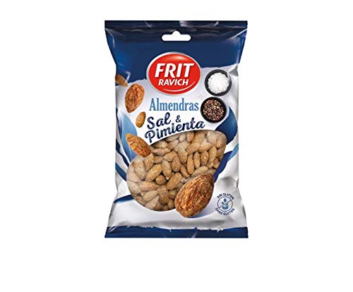 ALMENDRAS TOSTADAS SAL Y PIMIENTA FRIT RAVICH 105 GR (PAQUETE DE 9 UNIDADES)