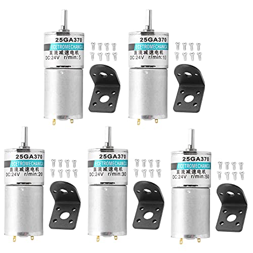 Xd‑25Ga370 Dc Gear Motor , Industrial Motors Pneumatic Motors 24V Micro Motor Driver Low Speed Cw Ccw Permanent Magnet + Bracket Sport Control For Electrical Tools Diy[10Rpm/Min ] #TOP1
