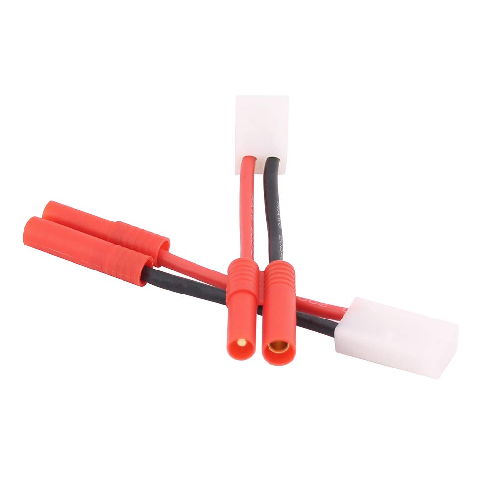 Lot De 4 Adaptateurs Tamiya Mâle/femelle – Câble Silicone 14AWG Pour Batterie Lipo RC