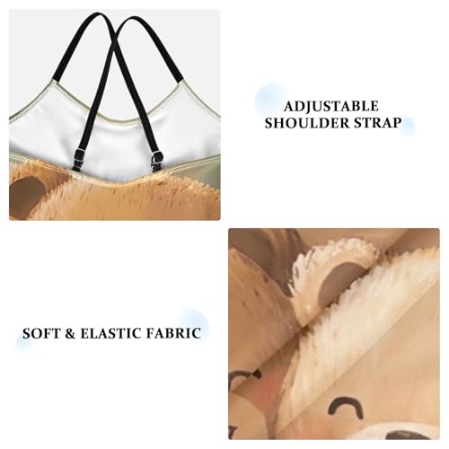 CHIFIGNO Cute Bears Toddler Swimsuit Girl Quick Dry Crossback Swimsuits for Girls One Piece 3T3