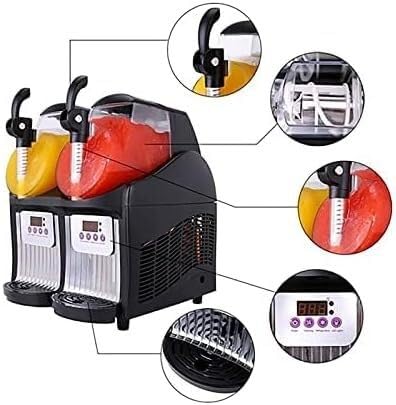 Máquina Comercial para Granizados De Hielo, Máquina Profesional De 5 L para Granizados Congelados, Dispensador De Bebidas Heladas, Jugos, Té Y Café para Cafeterías, Restaurantes Y Bares.